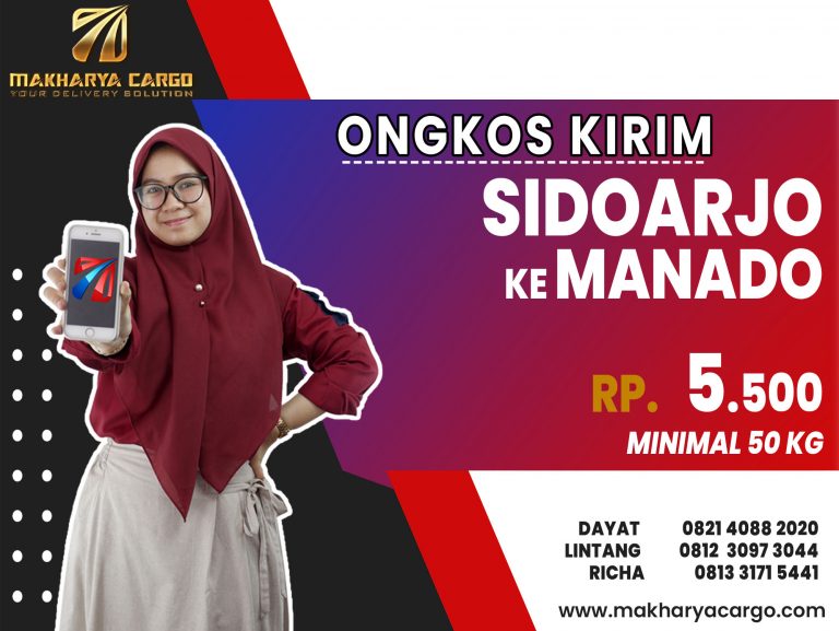 Ongkos Kirim Sidoarjo Manado Gratis Jemput Barang 2021