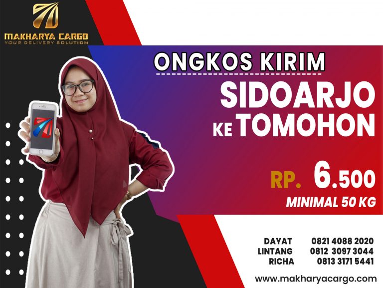 Ongkos Kirim Sidoarjo Tomohon Gratis Jemput Barang 2021