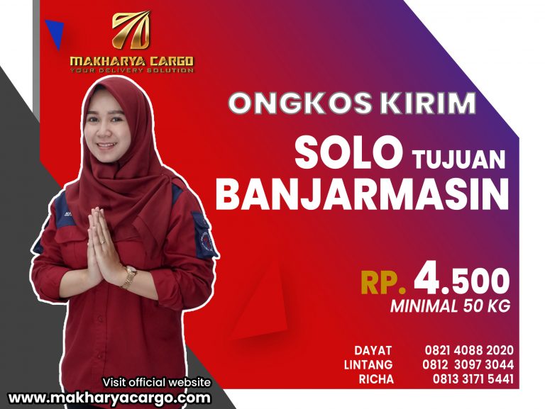 Ongkos Kirim Solo Banjarmasin Gratis Jemput Barang 2021