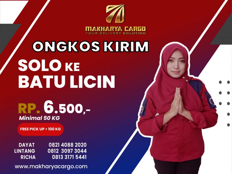 Ongkos Kirim Solo Batu Licin Gratis Jemput Barang 2021