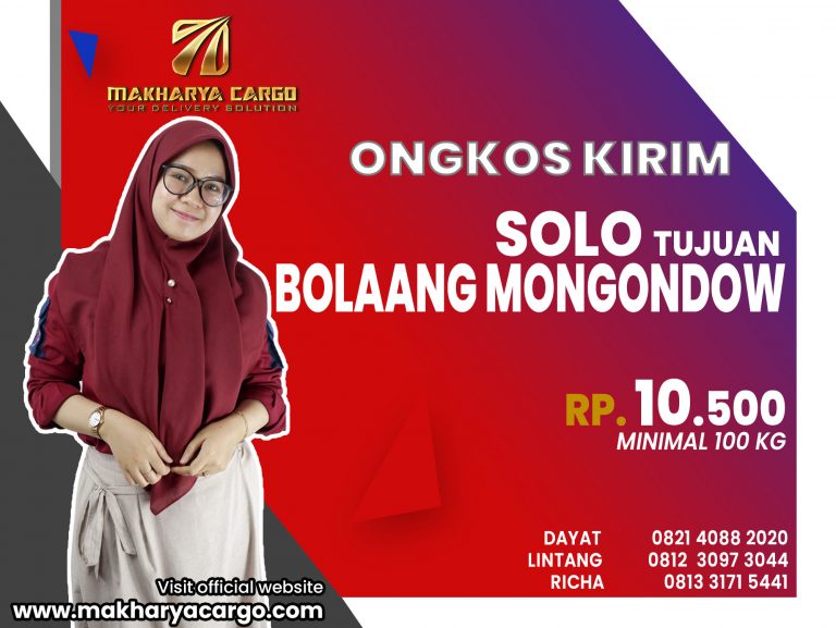 Ongkos Kirim Solo Bolaang Mongondow Gratis Jemput Barang 2021