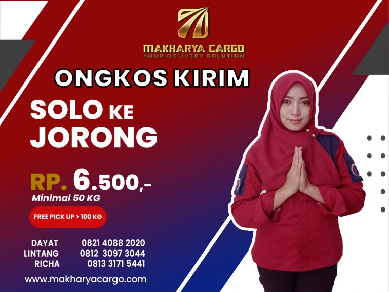 Ongkos Kirim Solo Jorong Gratis Jemput Barang 2021