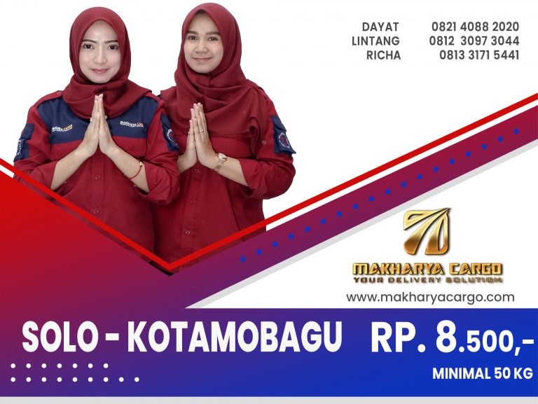 Ongkos Kirim Solo Kotamobagu Gratis Jemput Barang 2021